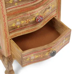 Ailey Handcrafted Boho Mango Wood 3 Drawer Nightstand Natural - Christopher Knight Home -Bedroom Furniture Store GUEST 007c4793 83ee 494e b631 fa0f2186af6c