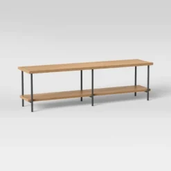 Wood And Metal TV Stand For TVs Up To 60" - Room Essentials™ 13 Wood And Metal TV Stand For TVs Up To 60" - Room Essentials™ -Bedroom Furniture Store GUEST 008e6b5f 4d43 465d 8784 80c8ca30ed60