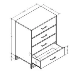 Mixed Material 4 Drawer Dresser - Room Essentials™ -Bedroom Furniture Store GUEST 0183eaab ffa6 4b7e b8e1 e252b8eb2e08