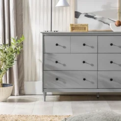 Stiva Classic Mid-Century Modern Horizontal 6 Drawer Dresser - Saracina Home 31 Stiva Classic Mid-Century Modern Horizontal 6 Drawer Dresser - Saracina Home -Bedroom Furniture Store GUEST 03a1f54e 4537 4cfe 8b24 c78de9815ace