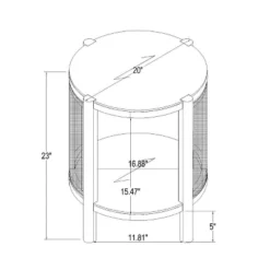 Portola Hills Woven Accent Table - Threshold™ Designed With Studio McGee -Bedroom Furniture Store GUEST 0561165f 7bd8 4818 b2e8 f2a443a2b510