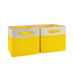 2pc Kids' 10.5" Two-Toned Folding Storage Bin Set - RiverRidge Home -Bedroom Furniture Store GUEST 09b3658e 575d 42cb af18 bd012e024ff2