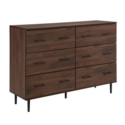Higgins Modern Horizontal 6 Drawer Dresser - Saracina Home 17 Higgins Modern Horizontal 6 Drawer Dresser - Saracina Home - Image 15