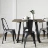 Brimfield Metal Base Extendable Dining Table Brown - Threshold™ -Bedroom Furniture Store GUEST 0fb600a1 708d 463c a243 bd3611025338