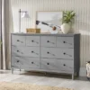 Stiva Classic Mid-Century Modern Horizontal 6 Drawer Dresser - Saracina Home -Bedroom Furniture Store GUEST 1552172c 8955 45f1 8875 f64c868752ab