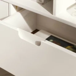 Cara Mid-Century Modern 3 Drawer Corner TV Stand For TVs Up To 58" - Saracina Home -Bedroom Furniture Store GUEST 16e201fb 9ccb 410b bf1e 5d35f27bed39