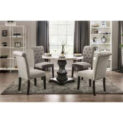 Buckley Round Dining Table White/Black - HOMES: Inside + Out 16 Buckley Round Dining Table White/Black - HOMES: Inside + Out -Bedroom Furniture Store GUEST 17dd978a 28e1 4833 ade1 00d94cfb1beb