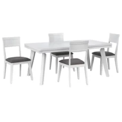 5pc Berea Rectangular Dining Set - Buylateral -Bedroom Furniture Store GUEST 1a5ef1ce 957f 444f bf68 6c7029d2dd0e