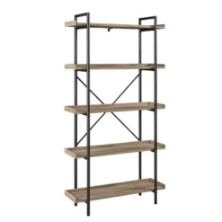 68" 5 Tray Shelf Urban Pipe X Back Bookshelf - Saracina Home -Bedroom Furniture Store GUEST 1ba76728 7bd1 44dc b91f 1adf495caa27