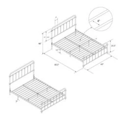 Waldorf Metal Bed - Room & Joy -Bedroom Furniture Store GUEST 1d6d3952 641b 4796 9aef f458cb803853