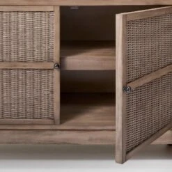 Brandeis Woven TV Stand For TVs Up To 60" Brown - Threshold™ Designed With Studio McGee -Bedroom Furniture Store GUEST 207e0e77 d234 4ee8 8261 19fba8aebd36