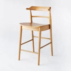 Kaysville Curved Back Wood Counter Height Barstool - Threshold™ Designed With Studio McGee -Bedroom Furniture Store GUEST 2155e535 1936 45f3 b994 efad299aa5d4