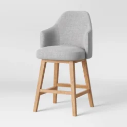 Kinston Swivel Curved Back Upholstered Counter Height Barstool - Threshold™ 22 Kinston Swivel Curved Back Upholstered Counter Height Barstool - Threshold™ -Bedroom Furniture Store GUEST 21c72071 ebaa 438c 81be 7c905eeb81f1
