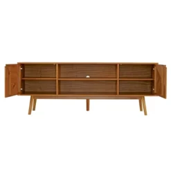 Solid Wood Mid-Century Modern TV Stand For TVs Up To 80" - Saracina Home 34 Solid Wood Mid-Century Modern TV Stand For TVs Up To 80" - Saracina Home -Bedroom Furniture Store GUEST 21c882f2 4627 4d0e a364 30f5fcdcd258