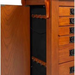 Delia Jewelry Armoire Brown - Powell Company -Bedroom Furniture Store GUEST 2245716a fa42 47af 9bbe f7ab634fcde4
