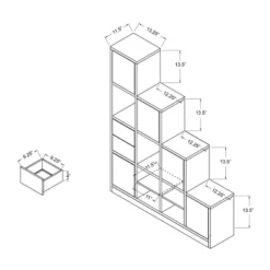 61.5" Hirsch Contemporary Bookcase White - HOMES: Inside + Out -Bedroom Furniture Store GUEST 22d9f777 1ec0 473d 9cef ba522611e5c2
