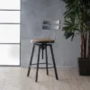 Alanis Firwood Barstool Black Brush Silver - Christopher Knight Home -Bedroom Furniture Store GUEST 243a96e5 a7c0 484e 9d68 962504d07bbf