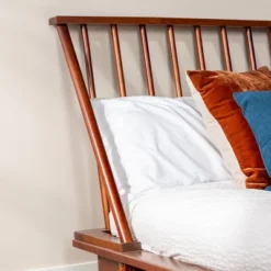 Boho Solid Wood Spindle Platform Bed - Saracina Home -Bedroom Furniture Store GUEST 25c48dee c55c 4d11 acb3 98c5359f0380