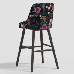 Geller Modern Counter Height Barstool In Botanical Grant Floral Ink - Threshold™ -Bedroom Furniture Store GUEST 262b327f e7a7 45cb 9f89 834fa21078ad
