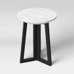 Altavista Round Marble End Table White - Threshold™ -Bedroom Furniture Store GUEST 2758c8eb 8d8e 4972 8d46 eafeb11b9283