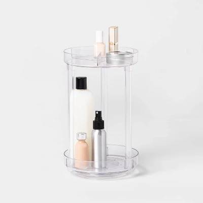 Spinning Turntable Makeup Organizer Clear - Brightroom™ 4 Spinning Turntable Makeup Organizer Clear - Brightroom™ - Image 2
