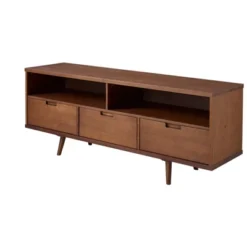 Cara Mid-Century Modern 3 Drawer TV Stand For TVs Up To 65" - Saracina Home 38 Cara Mid-Century Modern 3 Drawer TV Stand For TVs Up To 65" - Saracina Home -Bedroom Furniture Store GUEST 27a24018 e7a9 4d99 88df 5f5a13923937