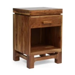 Wadley Boho Handcrafted Acacia Wood Nightstand Natural - Christopher Knight Home -Bedroom Furniture Store GUEST 28b56f82 cbcb 44b1 b7e4 66ae5c17cd0a