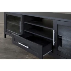 Espresso Finished 1 Drawer TV Stand For TVs Up To 70" Dark Brown - Baxton Studio -Bedroom Furniture Store GUEST 28cc8527 7a62 4250 970f 6db24e632481