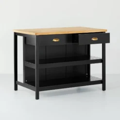 Wood Kitchen Island Table With Storage Black/Natural - Hearth & Hand™ With Magnolia 12 Wood Kitchen Island Table With Storage Black/Natural - Hearth & Hand™ With Magnolia -Bedroom Furniture Store GUEST 2ba3ead7 b5df 4db4 b48a 075519e1db85
