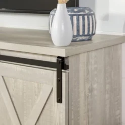 Modern Transitional Sliding Barndoor TV Stand For TVs Up To 65"- Saracina Home -Bedroom Furniture Store GUEST 2ed1e221 3435 4c95 a81e 6f1a77314c8f