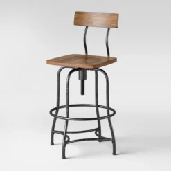 Woodsboro Adjustable Barstool Brown - Threshold™ -Bedroom Furniture Store GUEST 2fad42ba bb1f 43c9 b0af 364652f5435f