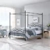 Queen Earhart Traditional Iron Canopy Bed - Christopher Knight Home -Bedroom Furniture Store GUEST 30f129bf 5646 4bdf 9070 2f7499624856