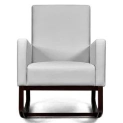 Tangkula 2-in-1 Upholstered Rocking Chair With Wood Leg & Pillow Relax Sofa Chair Light Grey/Beige/Dark Gray -Bedroom Furniture Store GUEST 319dd84e 5221 46b3 8dee 78b675f7bfd5