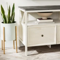 Farmhouse 3 Drawer Wood TV Stand For TVs Up To 65" - Saracina Home 38 Farmhouse 3 Drawer Wood TV Stand For TVs Up To 65" - Saracina Home -Bedroom Furniture Store GUEST 31eff10a 5528 4bba 98ac 4d2069368764