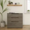 Arobas 3 Drawer Filing Cabinet Bark Gray - Nexera -Bedroom Furniture Store GUEST 325943c5 f3cb 455b b506 3e5cbbf78169