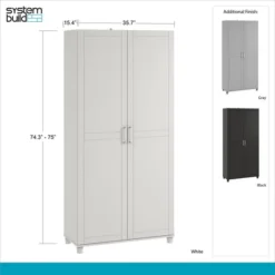 Welby 36" Utility Storage Cabinet - Room & Joy 22 Welby 36" Utility Storage Cabinet - Room & Joy -Bedroom Furniture Store GUEST 333a5c90 ad1e 477d 8933 ef9a68012216