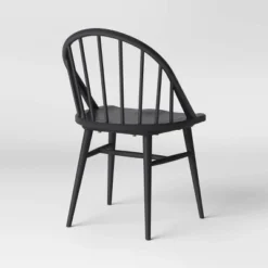 2pk Adwolf Rounded Spindle Dining Chairs Black - Threshold™ -Bedroom Furniture Store GUEST 3349c84d 67f7 4df0 bbc1 7211fcfc09d1