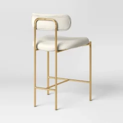 Orion Luxe Backed Counter Height Barstool With Brass Legs Gray Velvet - Threshold™ 9 Orion Luxe Backed Counter Height Barstool With Brass Legs Gray Velvet - Threshold™ -Bedroom Furniture Store GUEST 33b10d11 4ac6 416d b941 181159cfc112