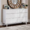 Mid-Century Modern Groove Wood 6 Drawer Dresser - Saracina Home -Bedroom Furniture Store GUEST 33d3dfa0 9d51 4006 9c57 eac76d57abaf