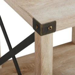 Set Of 2 Sophie Rustic Farmhouse X Frame Side Tables - Saracina Home -Bedroom Furniture Store GUEST 384841a6 6457 4b3c 8b28 0bfc3c51f790