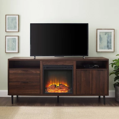 Ronan Modern Storage With Electric Fireplace TV Stand For TVs Up To 65" - Saracina Home 3 Ronan Modern Storage With Electric Fireplace TV Stand For TVs Up To 65" - Saracina Home
