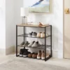4 Tier Shoe Rack Black Metal With Natural Wood - Brightroom™ 2 4 Tier Shoe Rack Black Metal With Natural Wood - Brightroom™ -Bedroom Furniture Store GUEST 3bdfbf84 9c6c 49cf 9810 7a0a400060fc