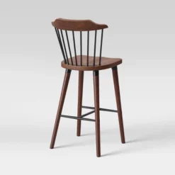Delway Curved Back Mixed Material Counter Height Barstool Walnut - Threshold™ 9 Delway Curved Back Mixed Material Counter Height Barstool Walnut - Threshold™ -Bedroom Furniture Store GUEST 3e53f265 ac14 41e9 bdd1 5f971bc1bb5a
