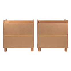 Set Of 2 Katie Transitional Tray Top 1 Drawer Solid Wood Nightstands Caramel - Saracina Home -Bedroom Furniture Store GUEST 420c10fa 8ed1 4125 9ad3 0f1386a55bac