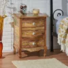 Ailey Handcrafted Boho Mango Wood 3 Drawer Nightstand Natural - Christopher Knight Home 1 Ailey Handcrafted Boho Mango Wood 3 Drawer Nightstand Natural - Christopher Knight Home -Bedroom Furniture Store GUEST 422ac8f6 7c61 4130 8edd 30651546f2d5