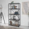 63" 4 Shelf Industrial Transitional Tall Bookshelf - Saracina Home 1 63" 4 Shelf Industrial Transitional Tall Bookshelf - Saracina Home -Bedroom Furniture Store GUEST 42e64f0b 65ee 4392 87ff 7f720fd98ee0