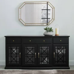 Selma Transitional 3 Tiered Ornate Fretwork Door Sideboard - Saracina Home -Bedroom Furniture Store GUEST 4519c326 0c14 46d5 9b96 b5972325bc64