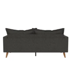 Maryan Pillowback Wood Stretcher Sofa Gray Linen - Room & Joy -Bedroom Furniture Store GUEST 4538ad06 746c 4572 997f 4006936256c1