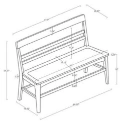 Wood Ladder Back Bench - Hearth & Hand™ With Magnolia -Bedroom Furniture Store GUEST 46efa1ae da8d 491f b419 88f9c667e10a