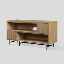 Modern Reeded Door Extendable TV Stand For TVs Up To 50" - Saracina Home -Bedroom Furniture Store GUEST 477dbe29 17b9 4045 b470 35d21aade85d